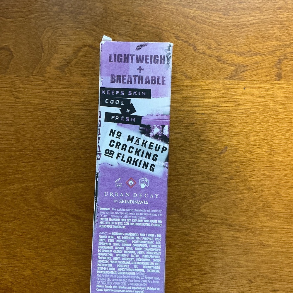 Urban Decay All Nighter makeup setting spray